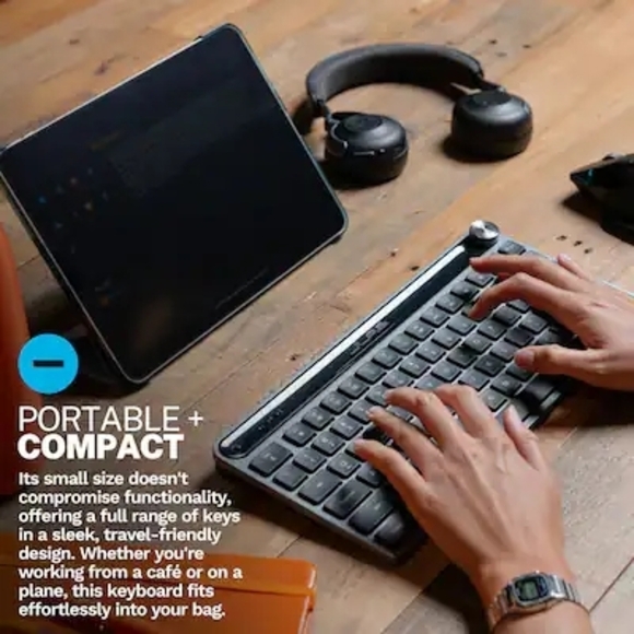 JLab - Epic Mini Advanced Multi-Device Wireless Keyboard - Black - Picture 8 of 10